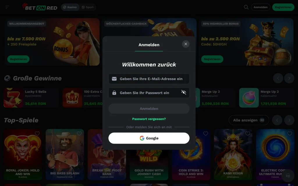 Betonred login